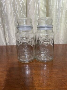 Planters Peanut Apothecary Jars- Set of 2